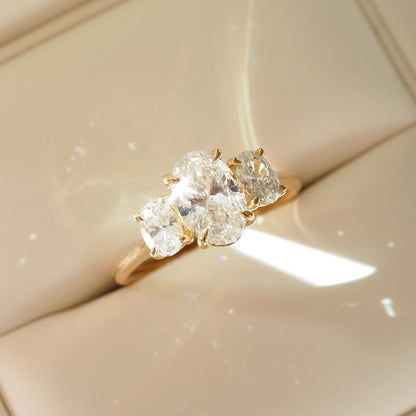 Round Halo, Pave & Split Shank Engagement Ring – 1.93 CT Lab Grown Diamond