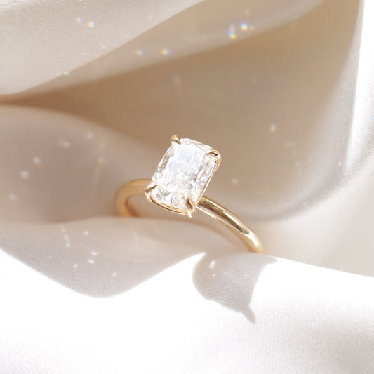Round Halo, Pave & Split Shank Engagement Ring – 1.93 CT Lab Grown Diamond
