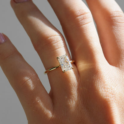 Round Halo, Pave & Split Shank Engagement Ring – 1.93 CT Lab Grown Diamond