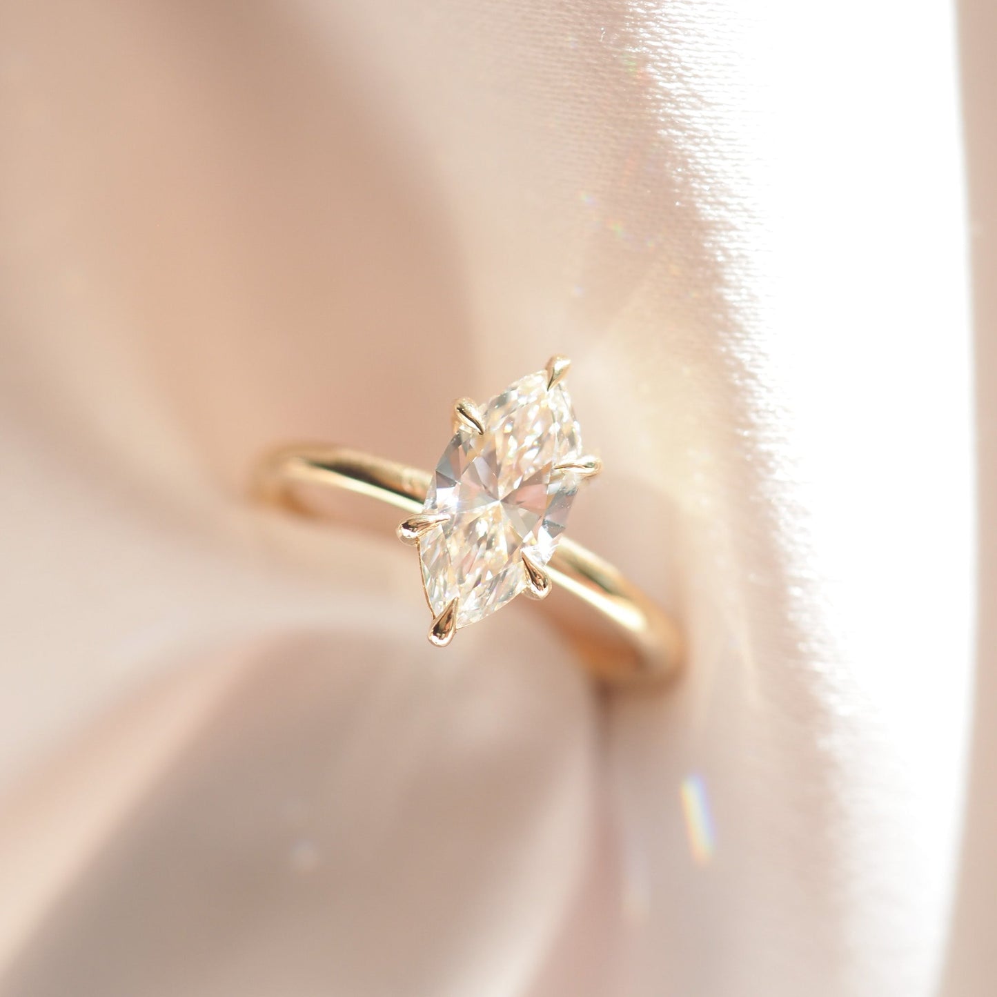 Round Halo, Pave & Split Shank Engagement Ring – 1.93 CT Lab Grown Diamond