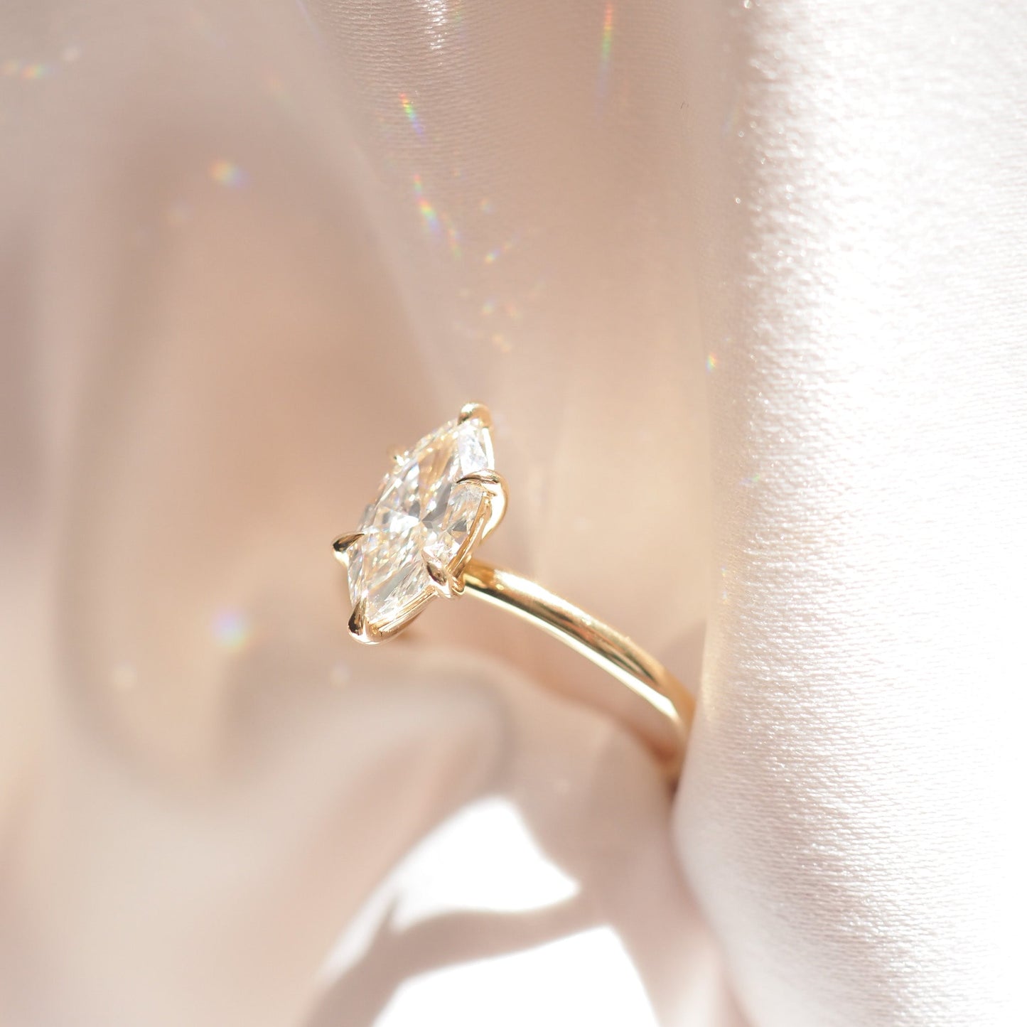 Round Halo, Pave & Split Shank Engagement Ring – 1.93 CT Lab Grown Diamond