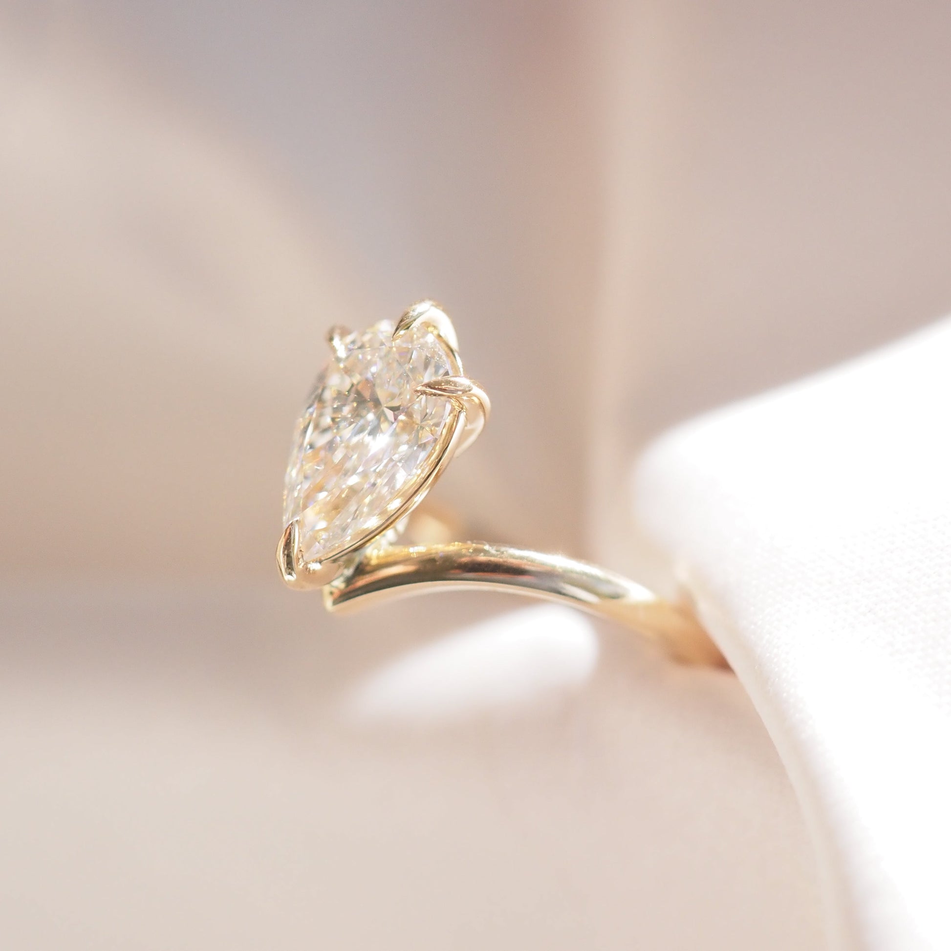 Round Halo, Pave & Split Shank Engagement Ring – 1.93 CT Lab Grown Diamond