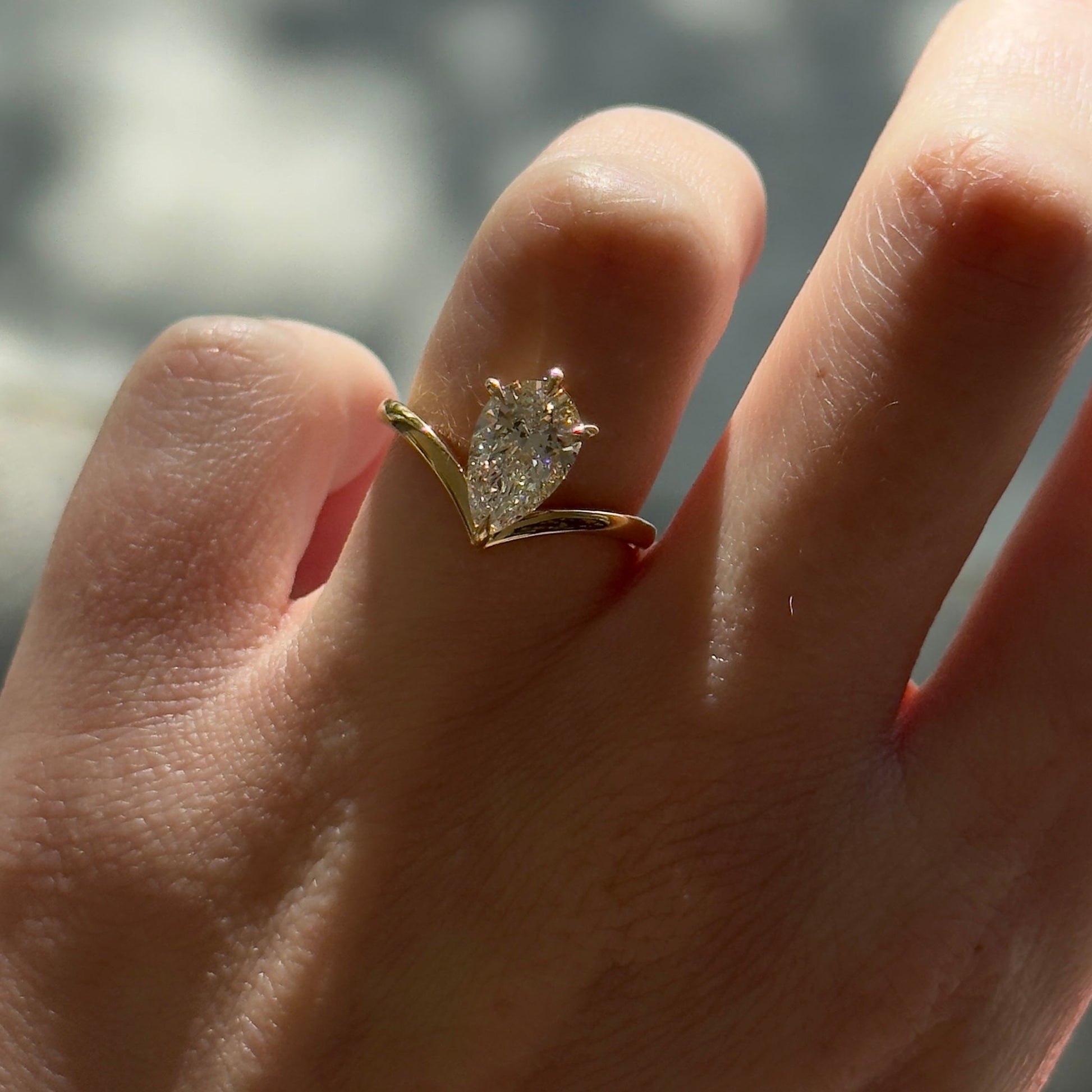 Round Halo, Pave & Split Shank Engagement Ring – 1.93 CT Lab Grown Diamond