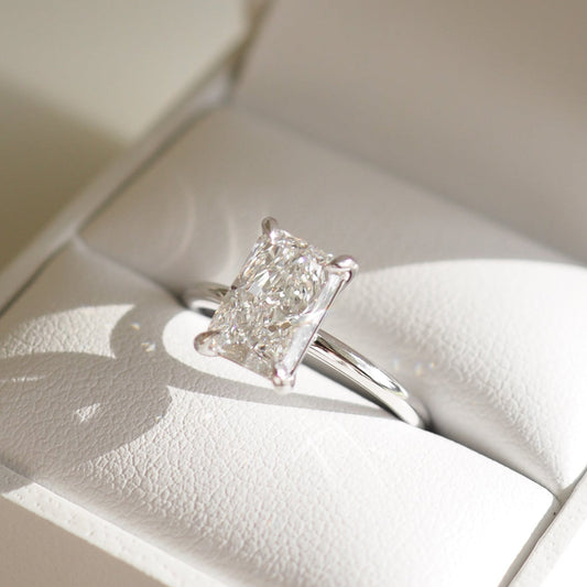 Round Halo, Pave & Split Shank Engagement Ring – 1.93 CT Lab Grown Diamond