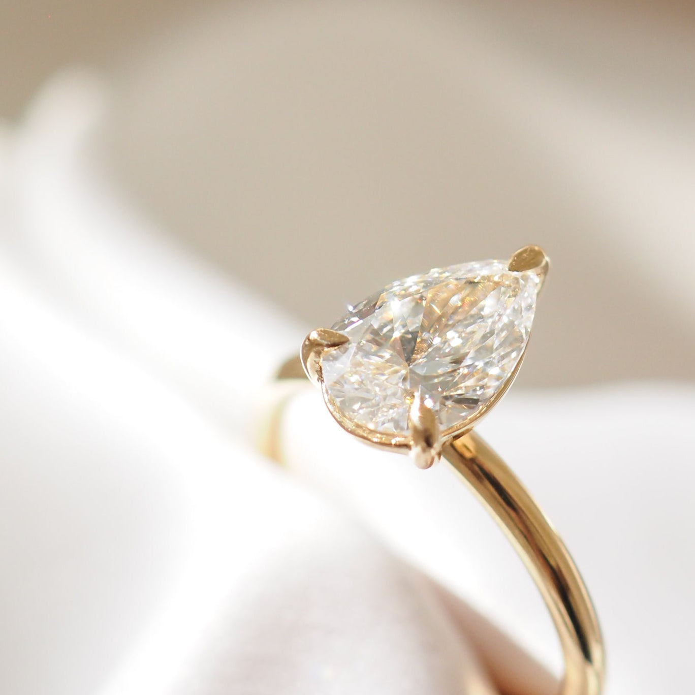 Round Halo, Pave & Split Shank Engagement Ring – 1.93 CT Lab Grown Diamond