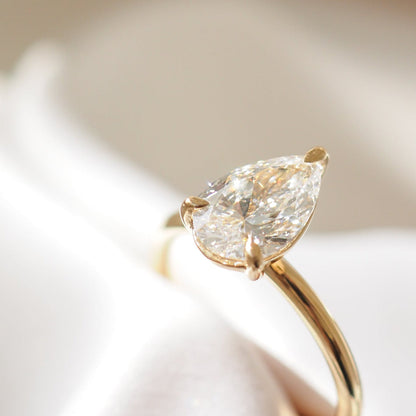Round Halo, Pave & Split Shank Engagement Ring – 1.93 CT Lab Grown Diamond