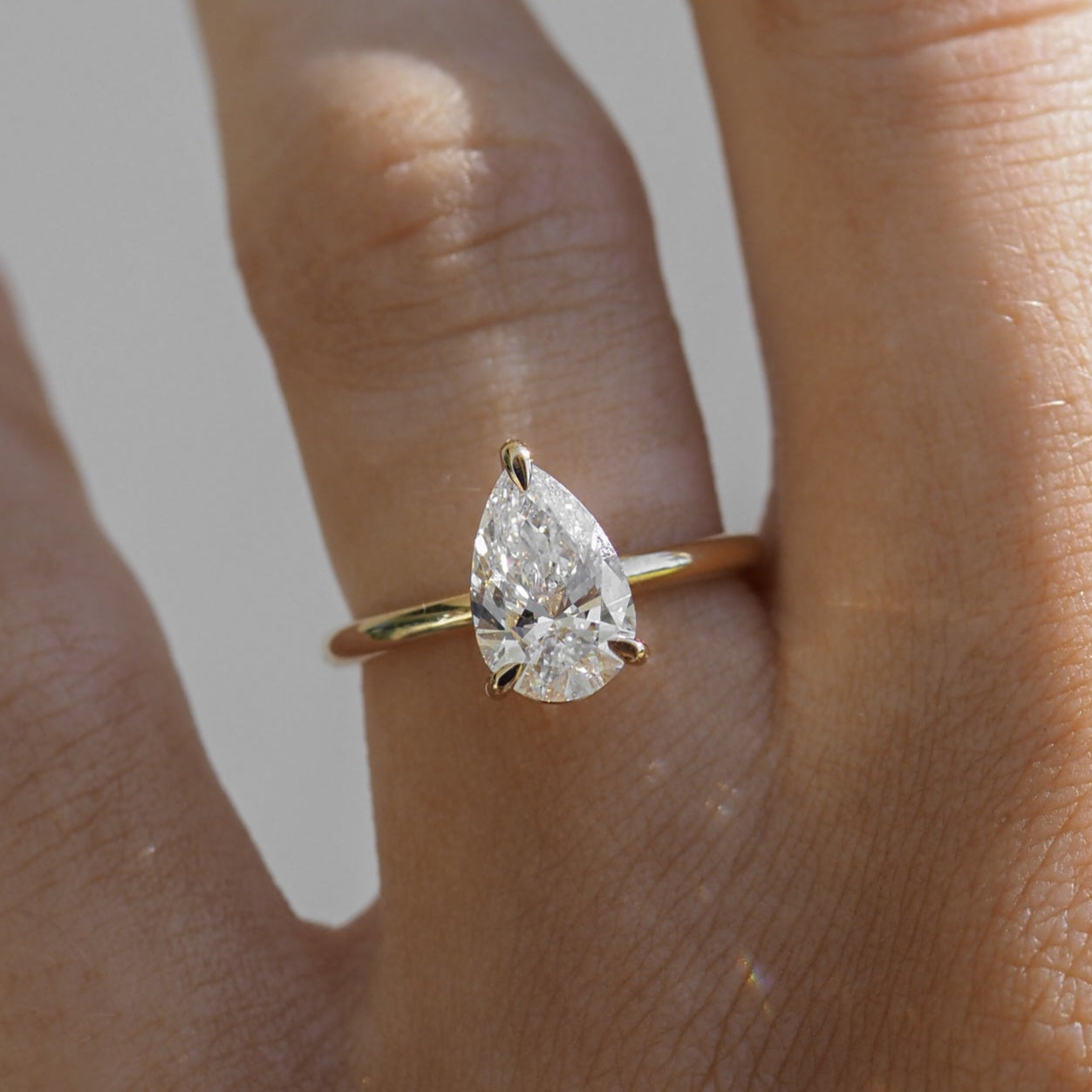 Round Halo, Pave & Split Shank Engagement Ring – 1.93 CT Lab Grown Diamond