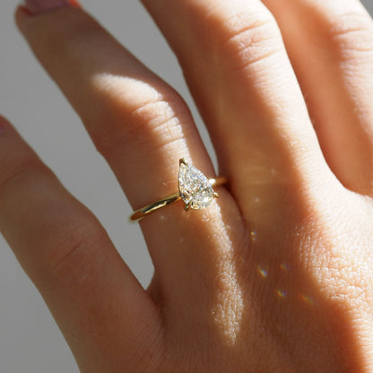 Round Halo, Pave & Split Shank Engagement Ring – 1.93 CT Lab Grown Diamond