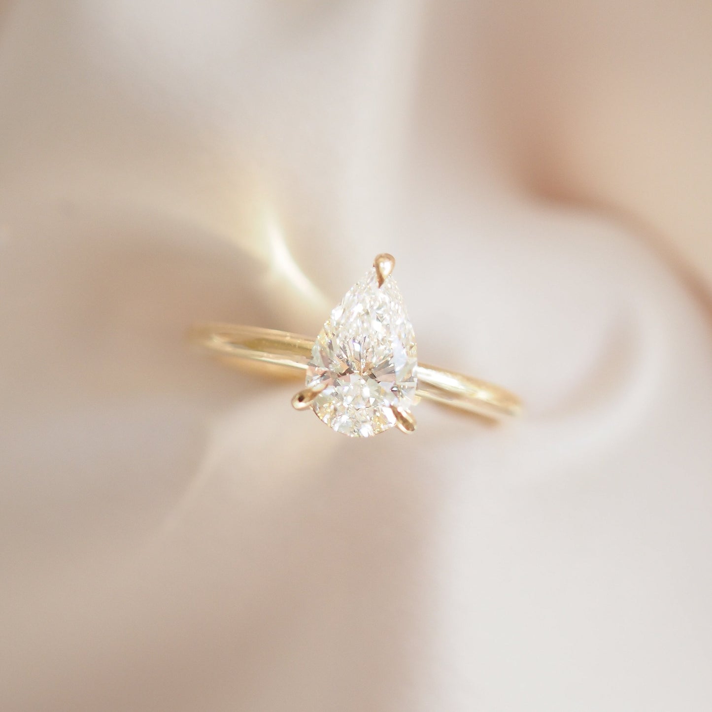 Round Halo, Pave & Split Shank Engagement Ring – 1.93 CT Lab Grown Diamond