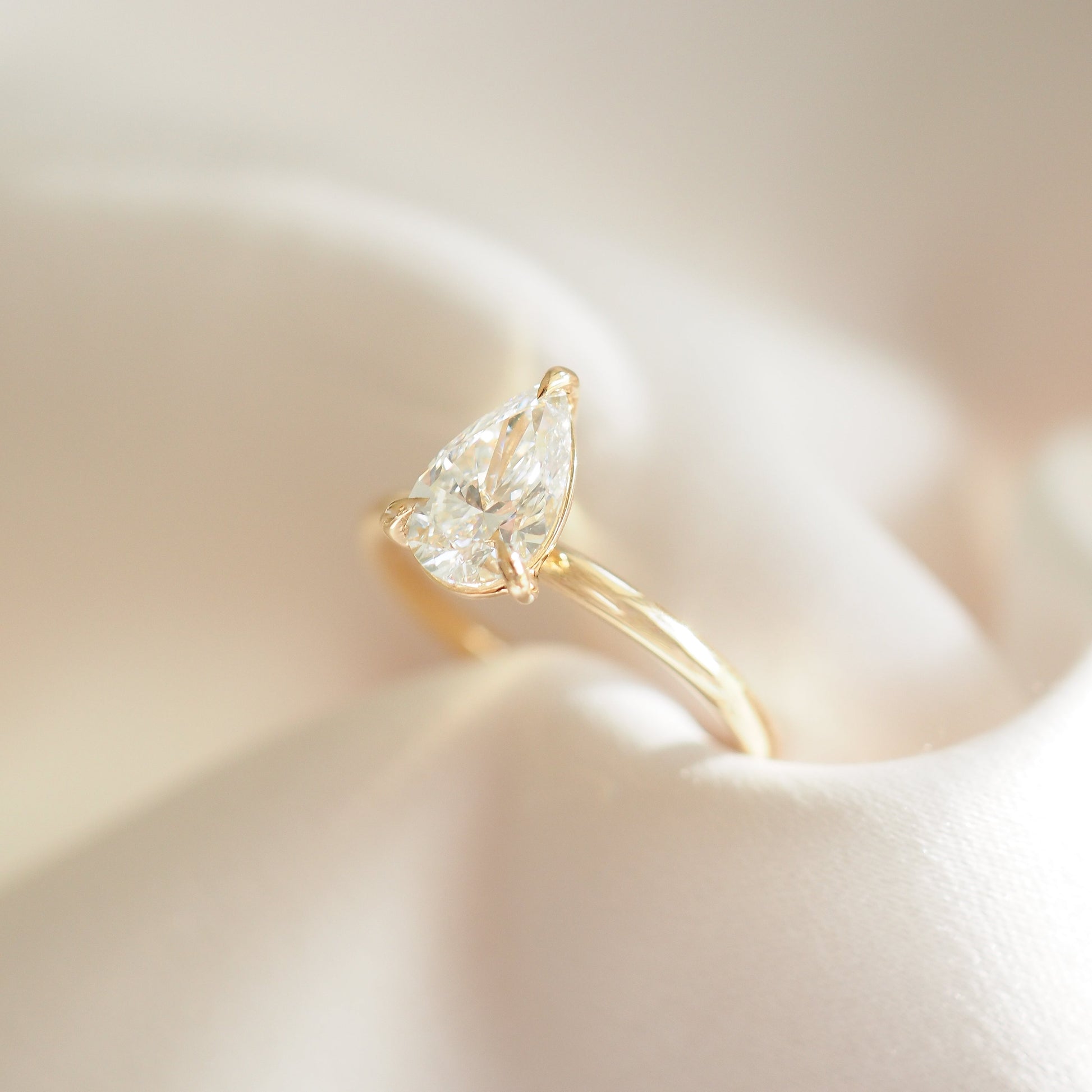 Round Halo, Pave & Split Shank Engagement Ring – 1.93 CT Lab Grown Diamond