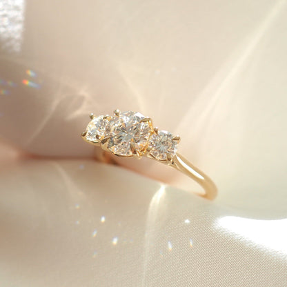 Round Halo, Pave & Split Shank Engagement Ring – 1.93 CT Lab Grown Diamond