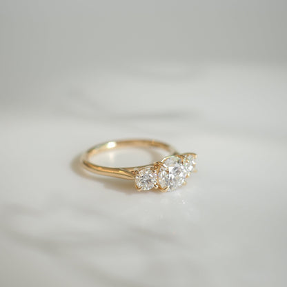 Round Halo, Pave & Split Shank Engagement Ring – 1.93 CT Lab Grown Diamond