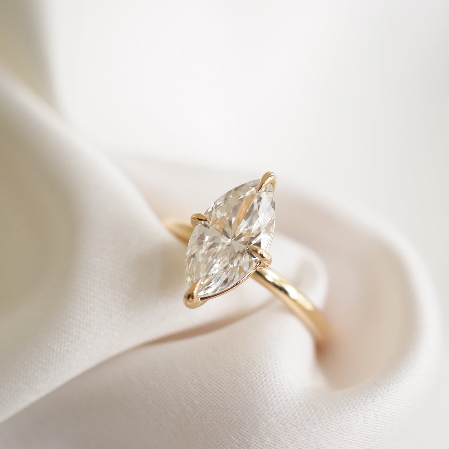 Round Halo, Pave & Split Shank Engagement Ring – 1.93 CT Lab Grown Diamond