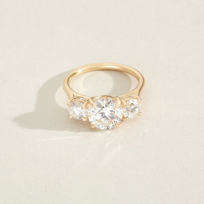Round Halo, Pave & Split Shank Engagement Ring – 1.93 CT Lab Grown Diamond