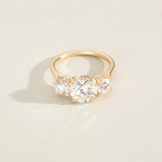 Round Halo, Pave & Split Shank Engagement Ring – 1.93 CT Lab Grown Diamond