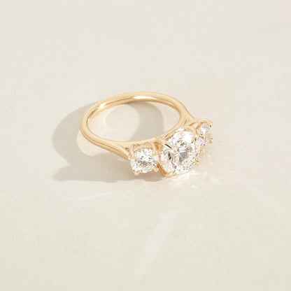 Round Halo, Pave & Split Shank Engagement Ring – 1.93 CT Lab Grown Diamond