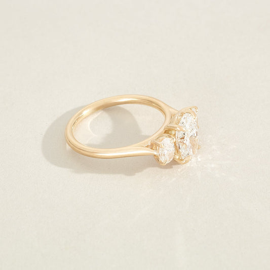 Round Halo, Pave & Split Shank Engagement Ring – 1.93 CT Lab Grown Diamond