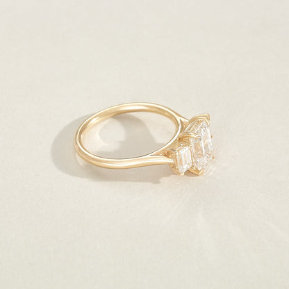 Round Halo, Pave & Split Shank Engagement Ring – 1.93 CT Lab Grown Diamond