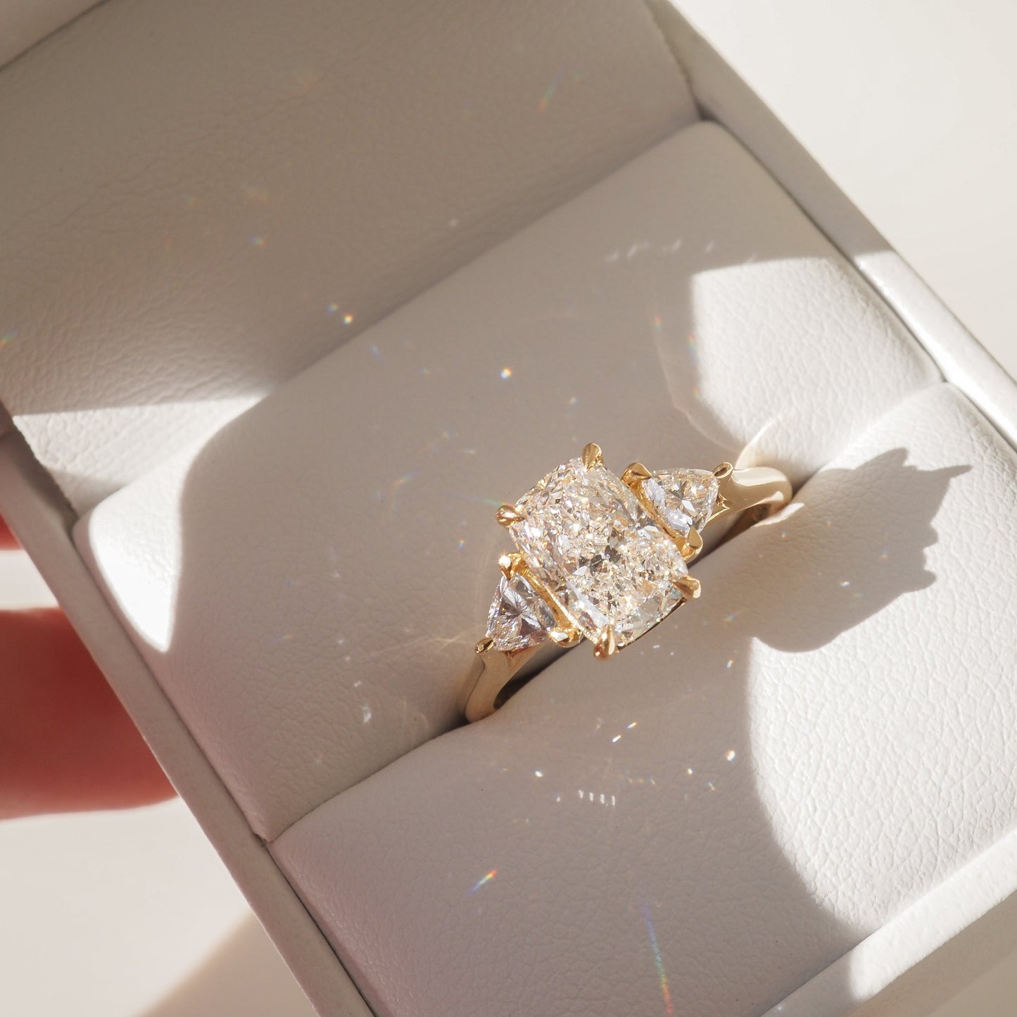 Round Halo, Pave & Split Shank Engagement Ring – 1.93 CT Lab Grown Diamond