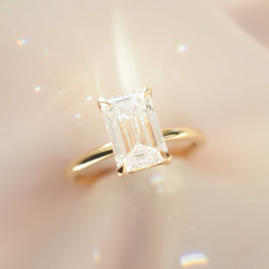Round Halo, Pave & Split Shank Engagement Ring – 1.93 CT Lab Grown Diamond