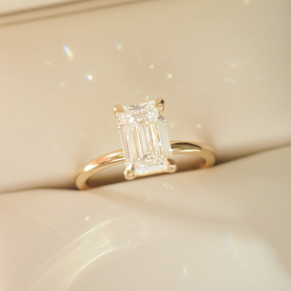 Round Halo, Pave & Split Shank Engagement Ring – 1.93 CT Lab Grown Diamond