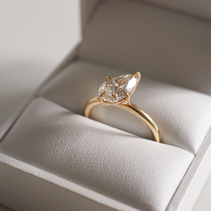 Round Halo, Pave & Split Shank Engagement Ring – 1.93 CT Lab Grown Diamond