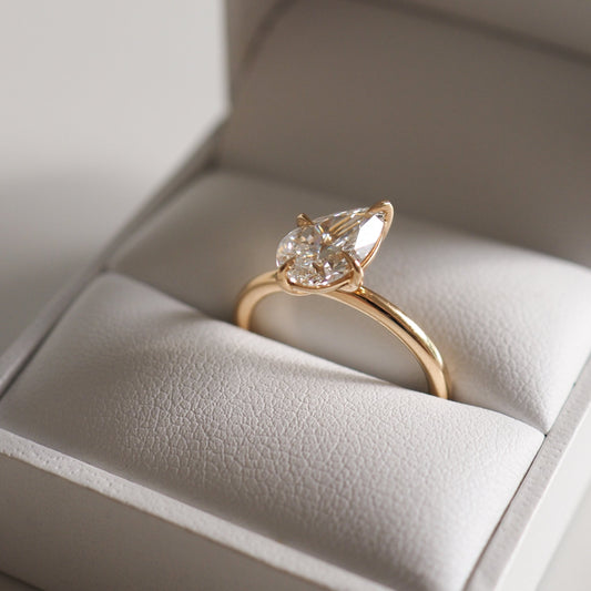 Round Halo, Pave & Split Shank Engagement Ring – 1.93 CT Lab Grown Diamond