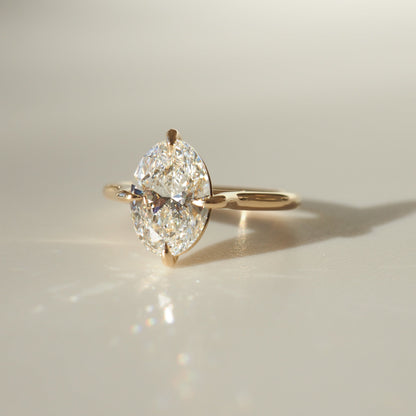 Round Halo, Pave & Split Shank Engagement Ring – 1.93 CT Lab Grown Diamond