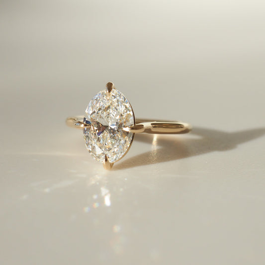 Round Halo, Pave & Split Shank Engagement Ring – 1.93 CT Lab Grown Diamond
