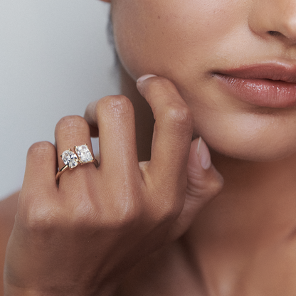 Round Halo, Pave & Split Shank Engagement Ring – 1.93 CT Lab Grown Diamond
