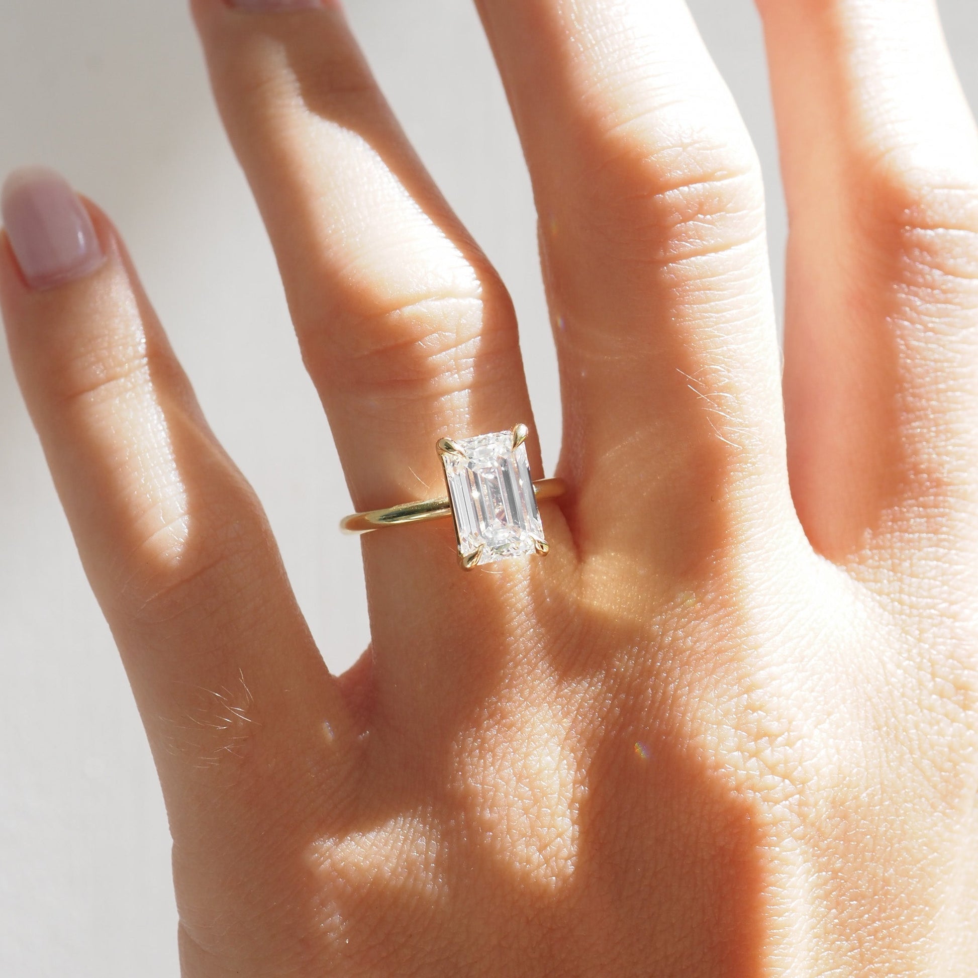 Round Halo, Pave & Split Shank Engagement Ring – 1.93 CT Lab Grown Diamond