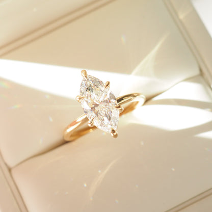 Round Halo, Pave & Split Shank Engagement Ring – 1.93 CT Lab Grown Diamond