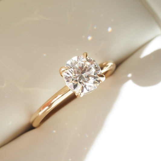 Round Halo, Pave & Split Shank Engagement Ring – 1.93 CT Lab Grown Diamond