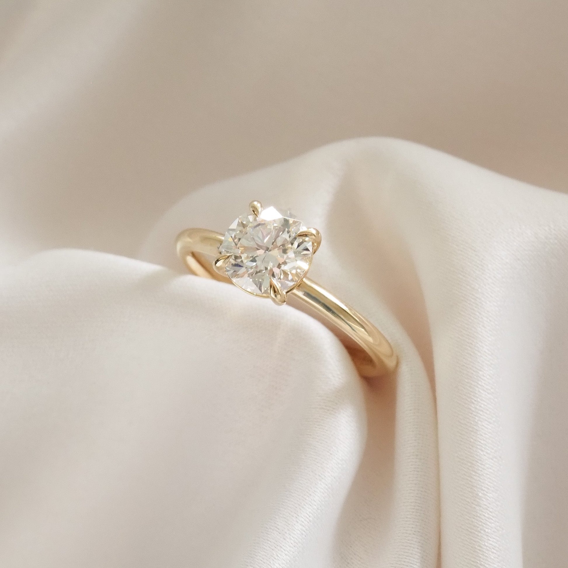 Round Halo, Pave & Split Shank Engagement Ring – 1.93 CT Lab Grown Diamond