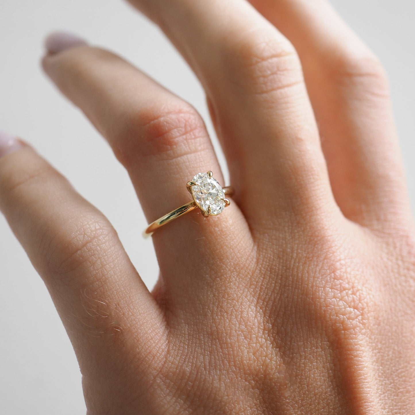 Round Halo, Pave & Split Shank Engagement Ring – 1.93 CT Lab Grown Diamond