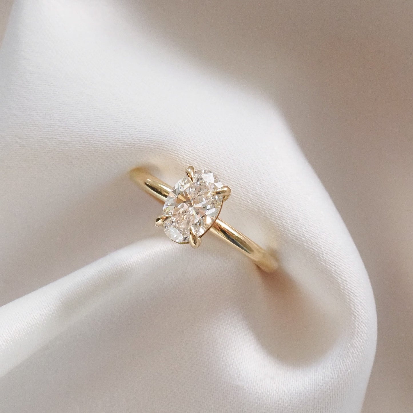 Round Halo, Pave & Split Shank Engagement Ring – 1.93 CT Lab Grown Diamond