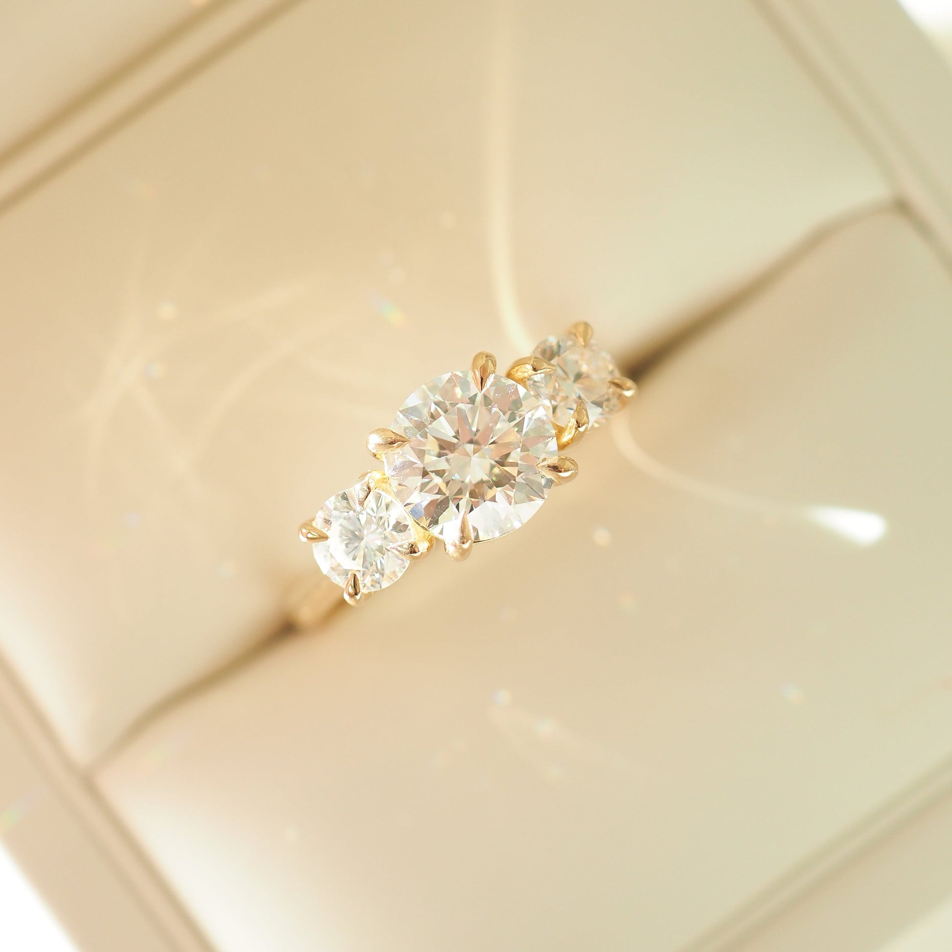 Round Halo, Pave & Split Shank Engagement Ring – 1.93 CT Lab Grown Diamond