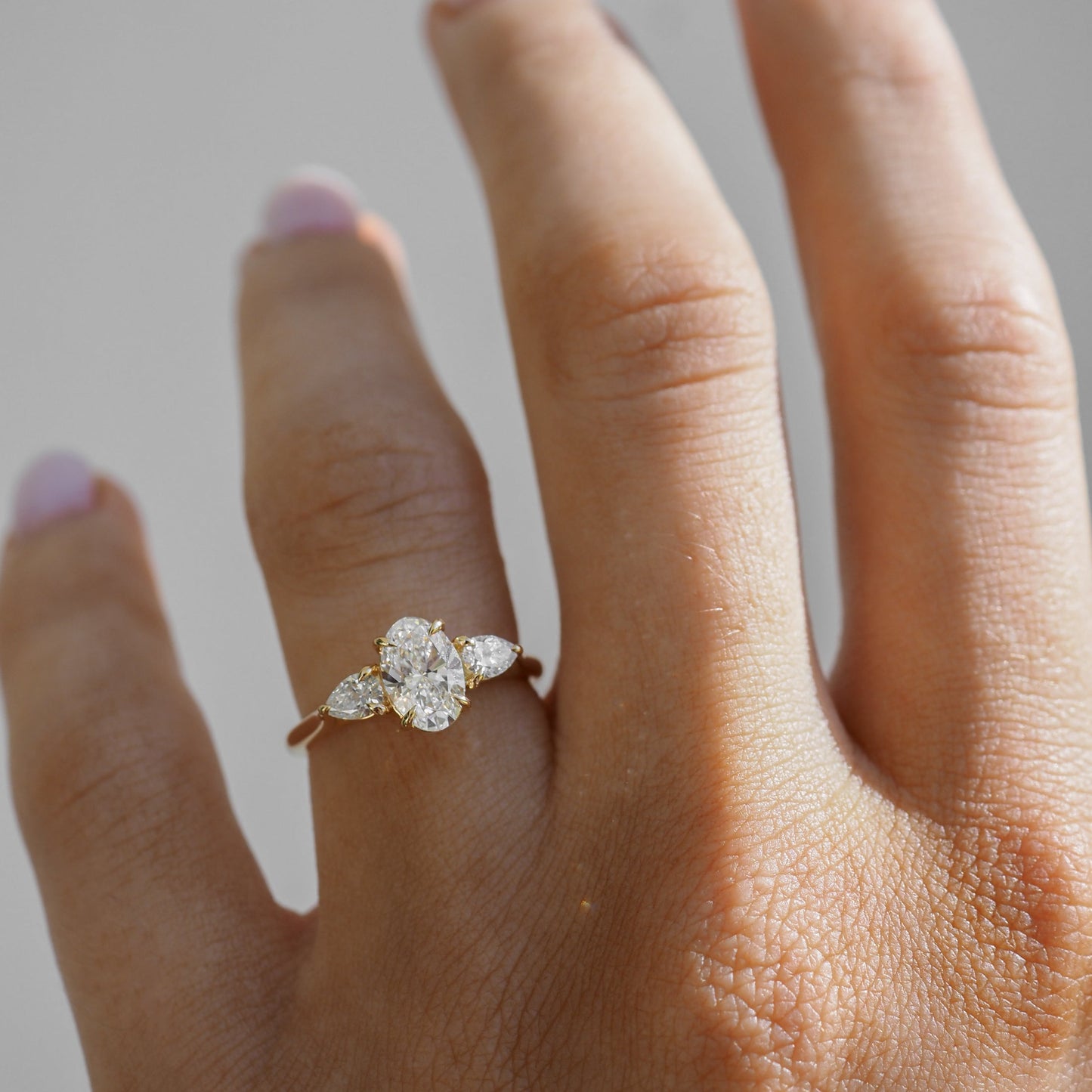 Round Halo, Pave & Split Shank Engagement Ring – 1.93 CT Lab Grown Diamond