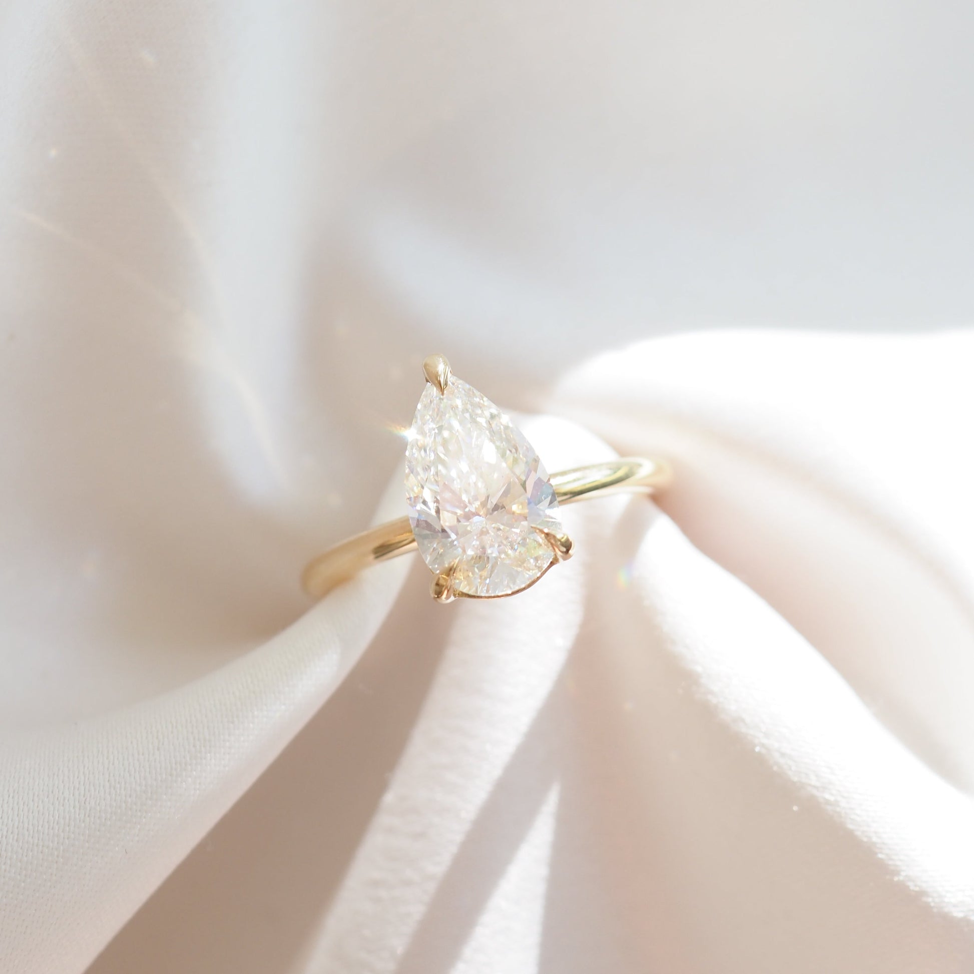 Round Halo, Pave & Split Shank Engagement Ring – 1.93 CT Lab Grown Diamond