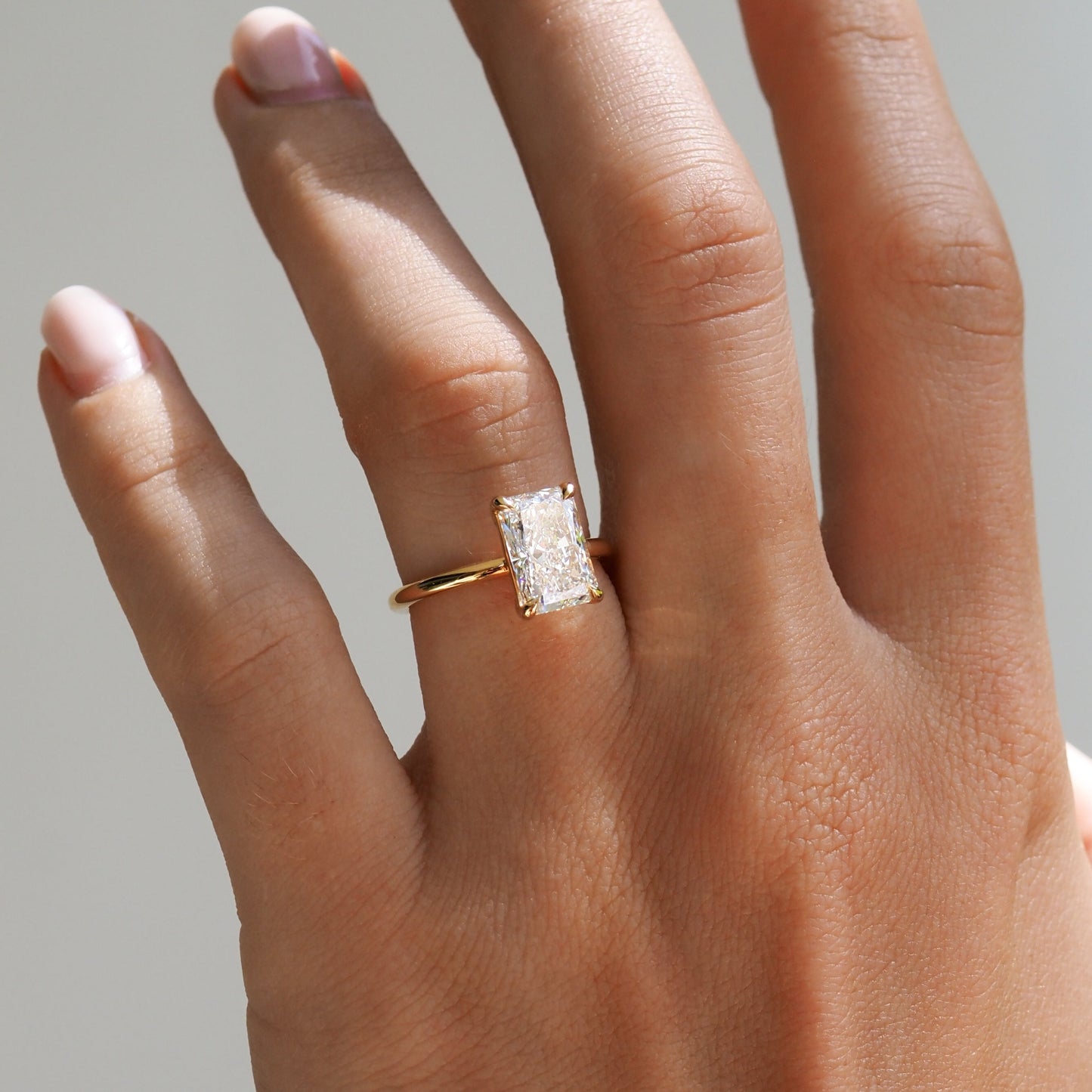 Round Halo, Pave & Split Shank Engagement Ring – 1.93 CT Lab Grown Diamond
