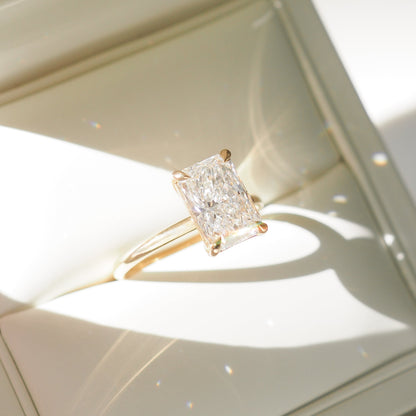 Round Halo, Pave & Split Shank Engagement Ring – 1.93 CT Lab Grown Diamond