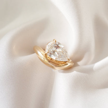 Round Halo, Pave & Split Shank Engagement Ring – 1.93 CT Lab Grown Diamond