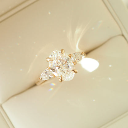 Round Halo, Pave & Split Shank Engagement Ring – 1.93 CT Lab Grown Diamond