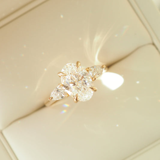 Round Halo, Pave & Split Shank Engagement Ring – 1.93 CT Lab Grown Diamond