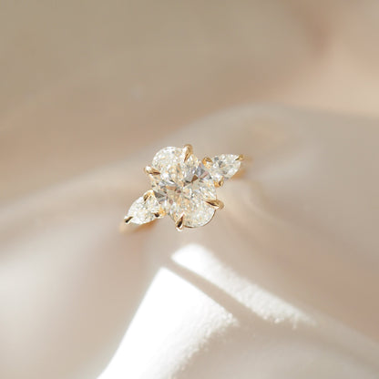 Round Halo, Pave & Split Shank Engagement Ring – 1.93 CT Lab Grown Diamond