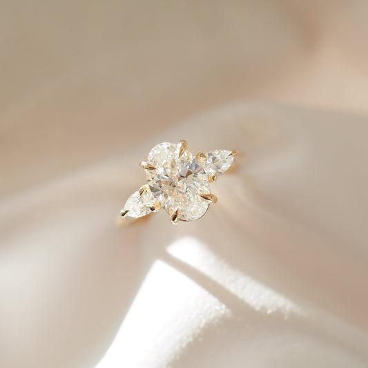 Round Halo, Pave & Split Shank Engagement Ring – 1.93 CT Lab Grown Diamond