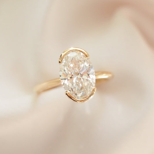 Round Halo, Pave & Split Shank Engagement Ring – 1.93 CT Lab Grown Diamond