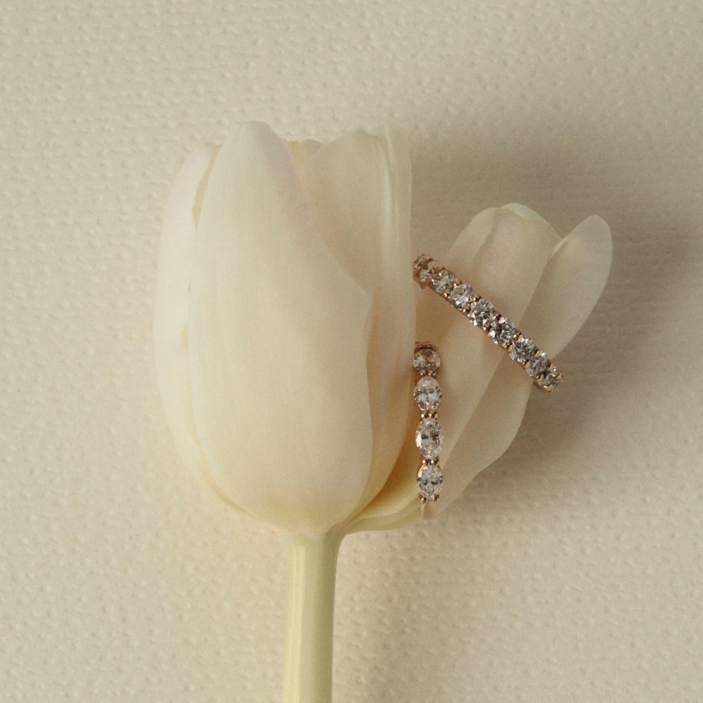 0.35 TCW Round Diamond Curved Pave DEF/VVS Lab Grown Wedding Band