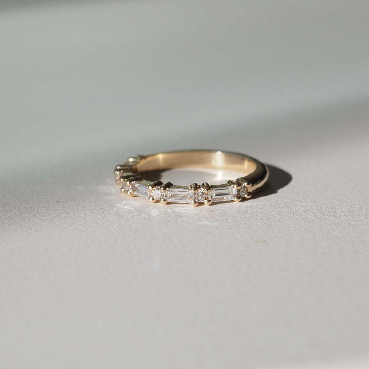 0.35 TCW Round Diamond Curved Pave DEF/VVS Lab Grown Wedding Band