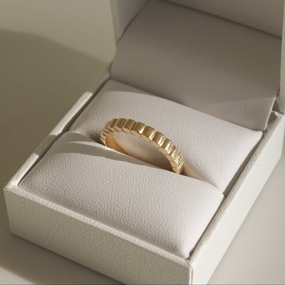 0.35 TCW Round Diamond Curved Pave DEF/VVS Lab Grown Wedding Band
